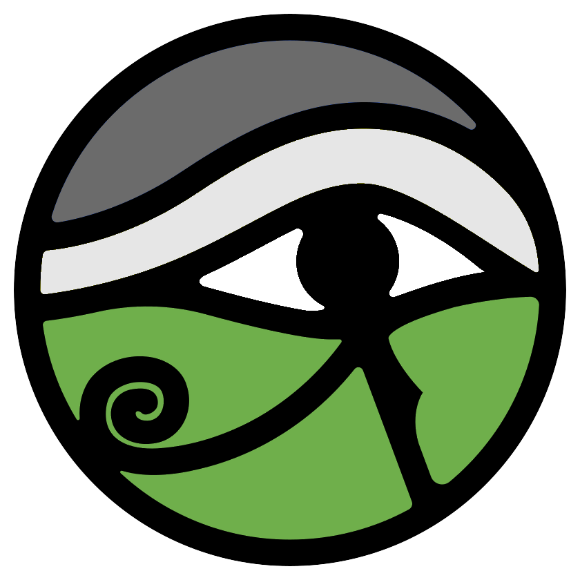 Logo with the green earth area highlighted